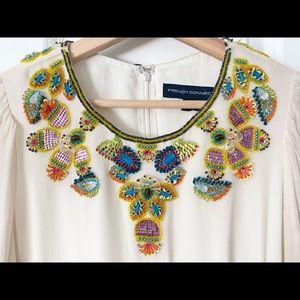 French Connection silk sequin dress NWOT size 4